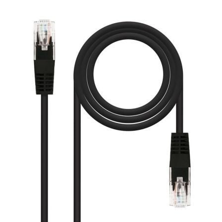 Cable de Red RJ45 UTP Nanocable 10.20.0401 - BK/ Cat.6/ 1m/ Negro - Tiensol