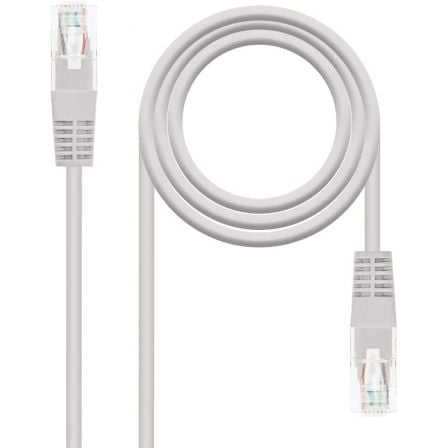 Cable de Red RJ45 UTP Nanocable 10.20.1303 Cat.6/ 3m/ Gris - Tiensol