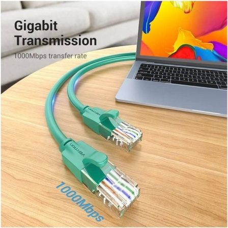 Cable de Red RJ45 UTP Vention IBEGF Cat.6/ 1m/ Verde - Tiensol