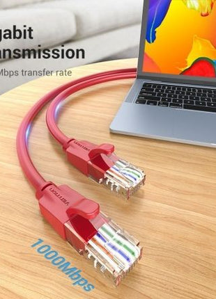 Cable de Red RJ45 UTP Vention IBERF Cat.6/ 1m/ Rojo - Tiensol