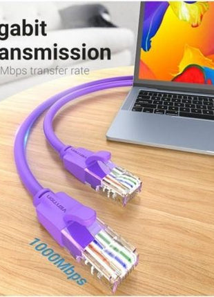 Cable de Red RJ45 UTP Vention IBEVF Cat.6/ 1m/ Morado - Tiensol