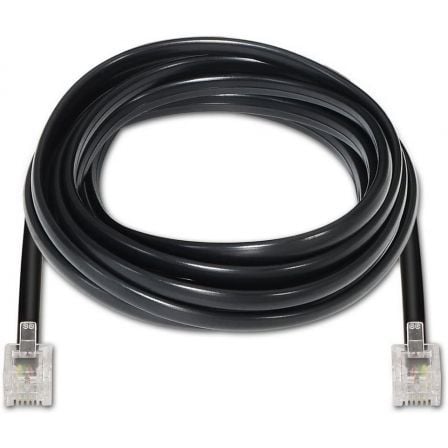 Cable de Teléfono RJ11 6P4C Aisens A143 - 0319/ 2m/ Negro - Tiensol