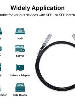 Cable Direct Attach SFP+ TP - Link TL - SM5220 - 3M/ 3m/ Negro - Tiensol