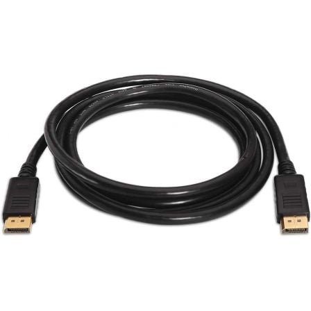 Cable DisplayPort 1.2 4K Aisens A124 - 0129/ DisplayPort Macho - DisplayPort Macho/ Hasta 5W/ 2300Mbps/ 2m/ Negro - Tiensol