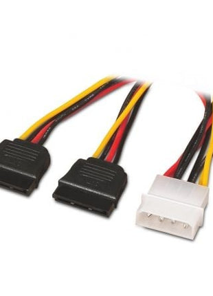 Cable Duplicador de Alimentación Aisens A131 - 0161/ Molex 4 PIN Macho - 2x SATA Hembra/ Hasta 54W/ 20cm - Tiensol