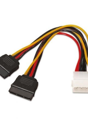 Cable Duplicador de Alimentación Aisens A131 - 0161/ Molex 4 PIN Macho - 2x SATA Hembra/ Hasta 54W/ 20cm - Tiensol