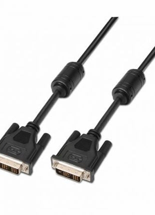 Cable DVI Aisens A117 - 0086/ DVI - D Macho - DVI - D Macho/ Hasta 3W/ 10Mbps/ 1.8m/ Negro - Tiensol