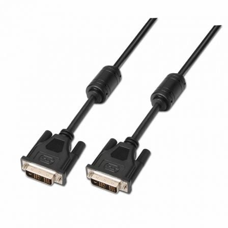 Cable DVI Aisens A117 - 0086/ DVI - D Macho - DVI - D Macho/ Hasta 3W/ 10Mbps/ 1.8m/ Negro - Tiensol