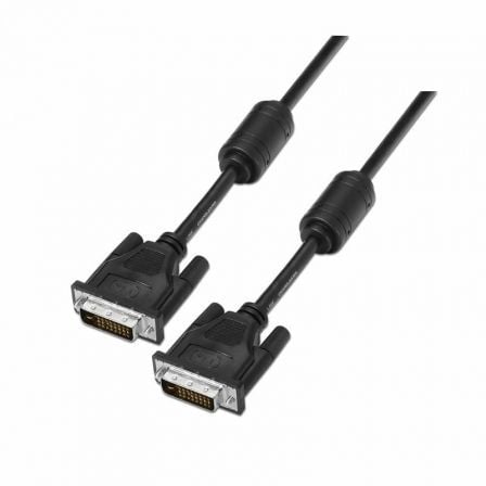 Cable DVI Aisens A117 - 0089/ DVI - D Macho - DVI - D Macho/ Hasta 3W/ 10Mbps/ 1.8m/ Negro - Tiensol