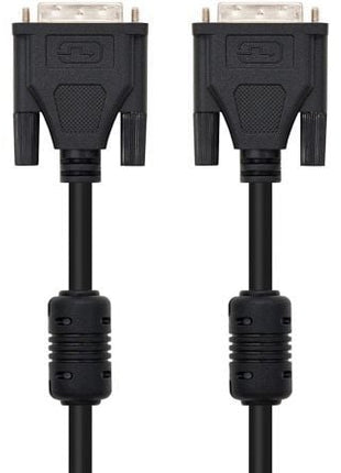 Cable DVI Dual Nanocable 10.15.0802/ DVI Macho - DVI Macho/ 1.8m/ Negro - Tiensol