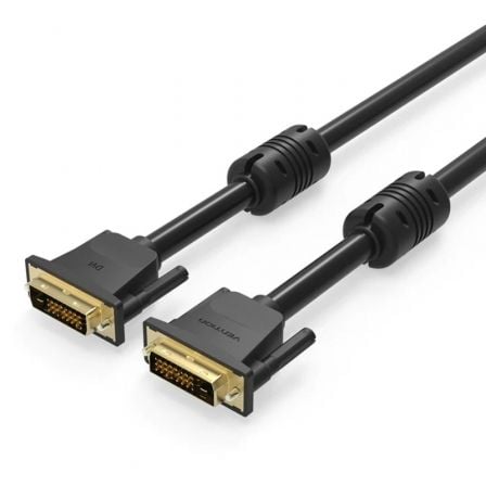 Cable DVI Vention EAABF/ DVI - D Macho - DVI - D Macho/ 1m/ Negro - Tiensol