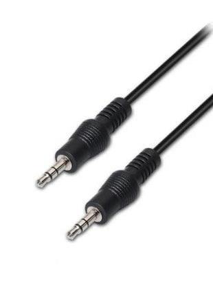 Cable Estéreo Aisens A128 - 0143/ Jack 3.5 Macho - Jack 3.5 Macho/ Hasta 0.1W/ 3m/ Negro - Tiensol