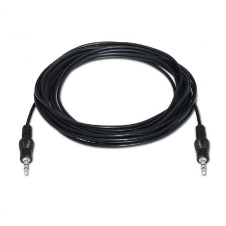 Cable Estéreo Aisens A128 - 0144/ Jack 3.5 Macho - Jack 3.5 Macho/ Hasta 0.1W/ 10m/ Negro - Tiensol