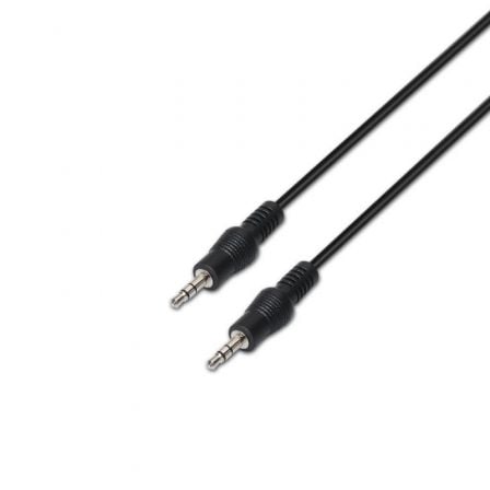 Cable Estéreo Aisens A128 - 0144/ Jack 3.5 Macho - Jack 3.5 Macho/ Hasta 0.1W/ 10m/ Negro - Tiensol