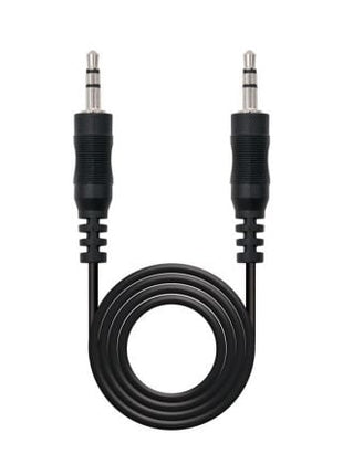 Cable Estéreo Nanocable 10.24.0103/ Jack 3.5 Macho - Jack 3.5 Macho/ 3m/ Negro - Tiensol