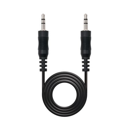 Cable Estéreo Nanocable 10.24.0103/ Jack 3.5 Macho - Jack 3.5 Macho/ 3m/ Negro - Tiensol