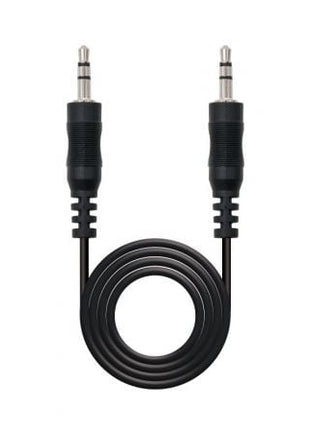 Cable Estéreo Nanocable 10.24.0105/ Jack 3.5 Macho - Jack 3.5 Macho/ 5m/ Negro - Tiensol