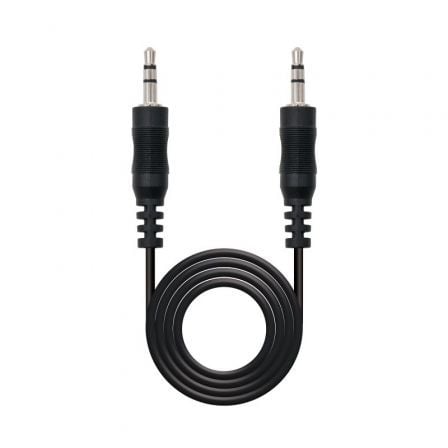 Cable Estéreo Nanocable 10.24.0105/ Jack 3.5 Macho - Jack 3.5 Macho/ 5m/ Negro - Tiensol