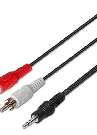 Cable Estéreo Nanocable 10.24.0310/ Jack 3.5 Macho - 2x RCA Macho/ 10m/ Negro - Tiensol