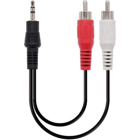 Cable Estéreo Nanocable 10.24.0310/ Jack 3.5 Macho - 2x RCA Macho/ 10m/ Negro - Tiensol