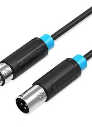 Cable Estéreo Vention BBFBJ/ XLR Macho - XLR Hembra/ 5m/ Negro - Tiensol