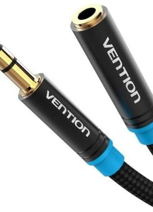 Cable Estéreo Vention VAB - B06 - B050 - M/ Jack 3.5 Macho - Jack 3.5 Hembra/ 50cm/ Negro - Tiensol