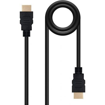 Cable HDMI 1.3b Nanocable 10.15.0302/ HDMI Macho - HDMI Macho/ 1.8m/ Negro - Tiensol