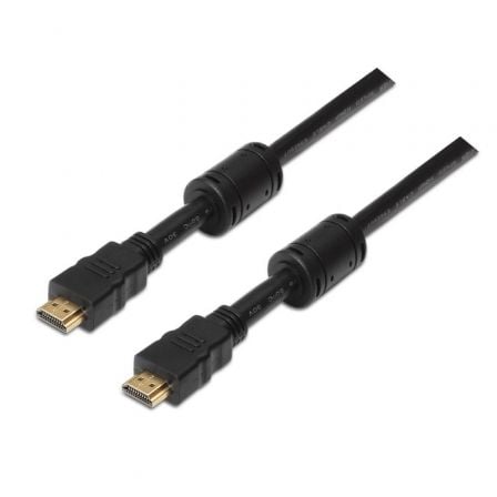 Cable HDMI 1.4 Aisens A119 - 0102/ HDMI Macho - HDMI Macho/ Hasta 10W/ 720Mbps/ 10m/ Negro - Tiensol