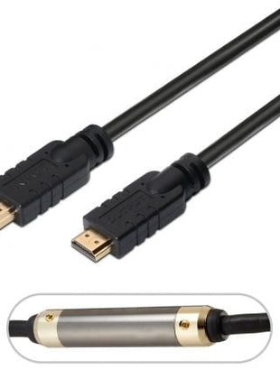 Cable HDMI 1.4 Aisens A119 - 0104/ HDMI Macho - HDMI Macho/ Hasta 10W/ 720Mbps/ 20m/ Negro - Tiensol