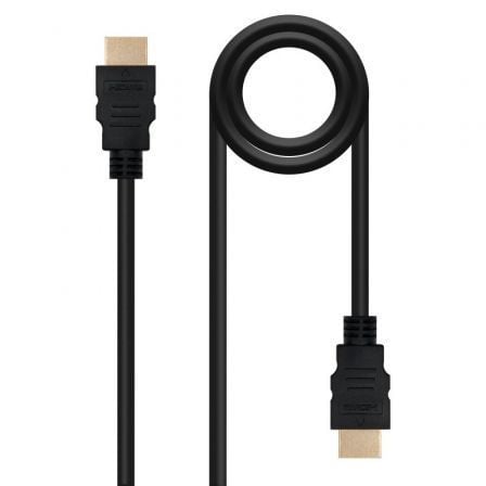 Cable HDMI 1.4 Nanocable 10.15.1700/ HDMI Macho - HDMI Macho/ 1m/ Negro - Tiensol