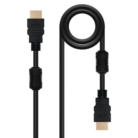 Cable HDMI 1.4 Nanocable 10.15.1802/ HDMI Macho - HDMI Macho/ 1.8m/ Negro - Tiensol