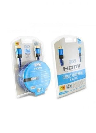 Cable HDMI 2.0 4K 3GO CHDMI52/ HDMI Macho - HDMI Macho/ 5m/ Azul - Tiensol