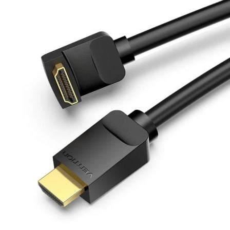 Cable HDMI 2.0 4K Acodado Vention AAQBF/ HDMI Macho - HDMI Macho/ 1m/ Negro - Tiensol