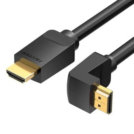 Cable HDMI 2.0 4K Acodado Vention AAQBF/ HDMI Macho - HDMI Macho/ 1m/ Negro - Tiensol