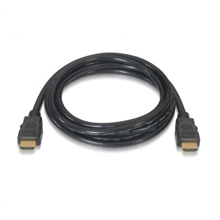 Cable HDMI 2.0 4K Aisens A120 - 0118/ HDMI Macho - HDMI Macho/ Hasta 10W/ 2250Mbps/ 50cm/ Certificado/ Negro - Tiensol