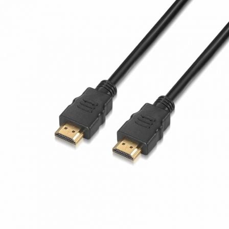 Cable HDMI 2.0 4K Aisens A120 - 0118/ HDMI Macho - HDMI Macho/ Hasta 10W/ 2250Mbps/ 50cm/ Certificado/ Negro - Tiensol