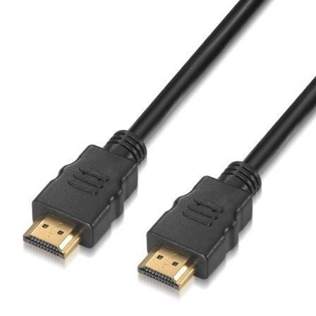 Cable HDMI 2.0 4K Aisens A120 - 0120/ HDMI Macho - HDMI Macho/ Hasta 10W/ 2250Mbps/ 1.5m/ Certificado/ Negro - Tiensol