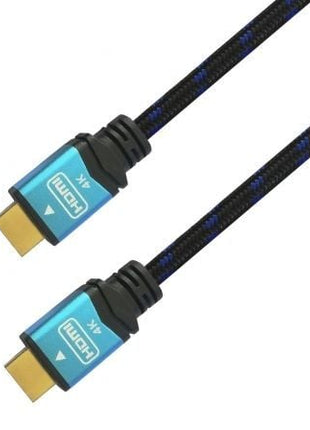 Cable HDMI 2.0 4K Aisens A120 - 0355/ HDMI Macho - HDMI Macho/ Hasta 10W/ 2250Mbps/ 50cm/ Negro y Azul - Tiensol