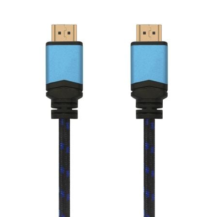 Cable HDMI 2.0 4K Aisens A120 - 0357/ HDMI Macho - HDMI Macho/ Hasta 10W/ 2250Mbps/ 2m/ Negro/ Azul - Tiensol