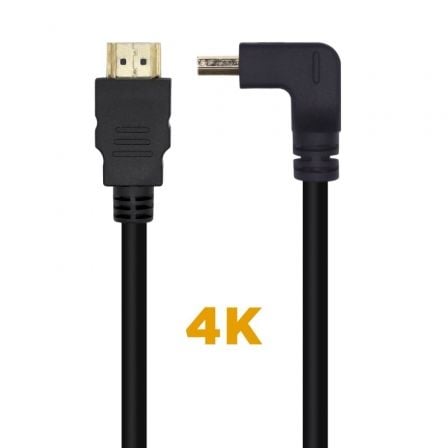 Cable HDMI 2.0 4K Aisens A120 - 0456/ HDMI Macho - HDMI Macho/ 1m/ Negro - Tiensol