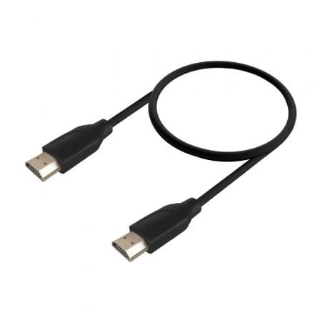 Cable HDMI 2.0 4K Aisens A120 - 0721/ HDMI Macho - HDMI Macho/ Hasta 10W/ 2250Mbps/ 50cm/ Negro - Tiensol