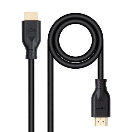 Cable HDMI 2.0 4K CCS Nanocable 10.15.3900/ HDMI Macho - HDMI Macho/ 50cm/ Negro - Tiensol