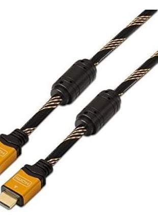 Cable HDMI 2.0 4K Nanocable 10.15.1602/ HDMI Macho - HDMI Macho/ 1.5m/ Negro/ Naranja - Tiensol