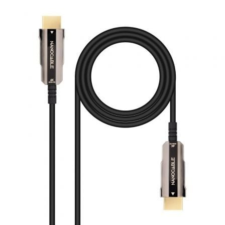 Cable HDMI 2.0 4K Nanocable 10.15.2010/ HDMI Macho - HDMI Macho/ 10m/ Negro - Tiensol