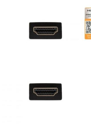 Cable HDMI 2.0 4K Nanocable 10.15.3601 - L150/ HDMI Macho - HDMI Macho/ 1.5m/ Certificado/ Negro - Tiensol