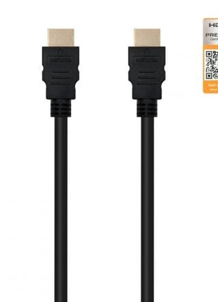 Cable HDMI 2.0 4K Nanocable 10.15.3601 - L150/ HDMI Macho - HDMI Macho/ 1.5m/ Certificado/ Negro - Tiensol