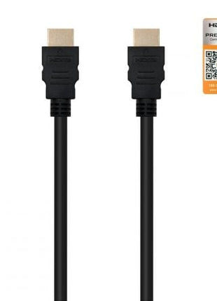 Cable HDMI 2.0 4K Nanocable 10.15.3603/ HDMI Macho - HDMI Macho/ 3m/ Certificado/ Negro - Tiensol