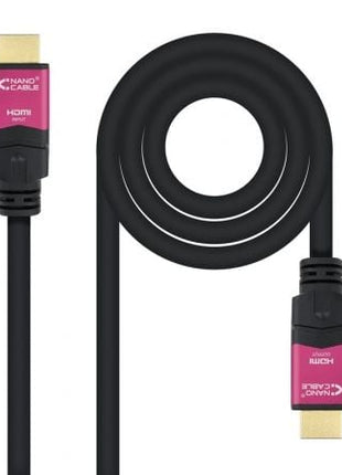 Cable HDMI 2.0 4K Nanocable 10.15.3715/ HDMI Macho - HDMI Macho/ 15m/ Negro - Tiensol