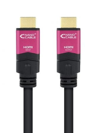 Cable HDMI 2.0 4K Nanocable 10.15.3715/ HDMI Macho - HDMI Macho/ 15m/ Negro - Tiensol