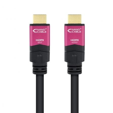 Cable HDMI 2.0 4K Nanocable 10.15.3715/ HDMI Macho - HDMI Macho/ 15m/ Negro - Tiensol